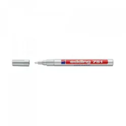 Lakkmarker 1-2mm, kerek Edding 751 ezüst