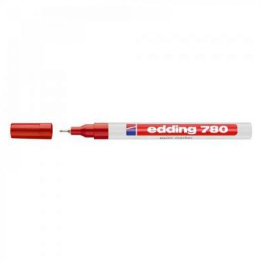 Lakkmarker 0,8mm, kerek Edding 780 piros