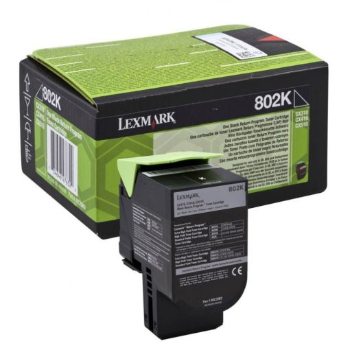 Lexmark CX310/410/510 Return Toner Black 1K (Eredeti) 80C20K0