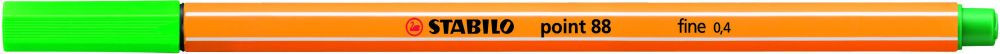 Rostirón, tűfilc 0,4mm, STABILO Point 88 zöld