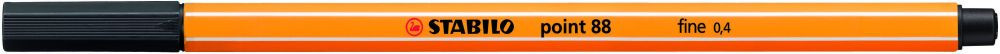 Rostirón, tűfilc 0,4mm, STABILO Point 88 fekete