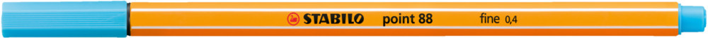 Rostirón, tűfilc 0,4mm, STABILO Point 88 azúrkék