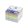 Kockatömb 8x8x6,5cm, ragasztás nélküli, transzparens tartóban színes pasztell 8x8x6,5cm, Bluering®