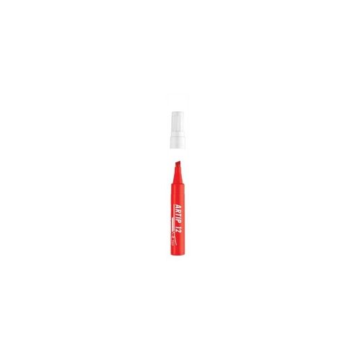 Flipchart marker vízbázisú 1-4mm, vágott Artip 12 piros