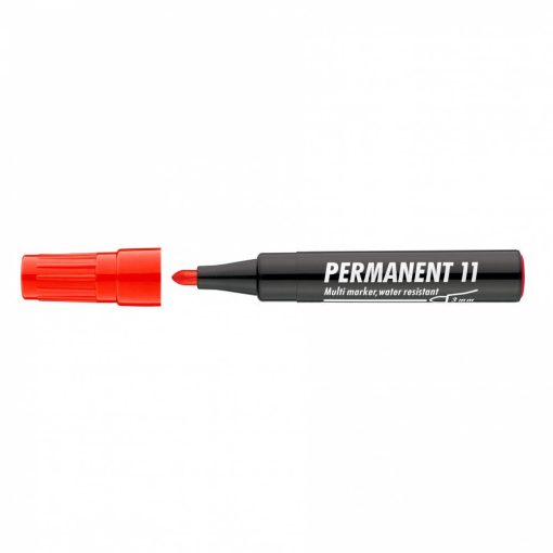 Alkoholos marker, 1-3 mm, kúpos, ICO "Permanent 11", piros