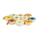 Árazószalag 25x16mm, stancolt 10 tekercs/csomag, narancs