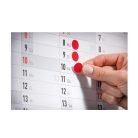 Etikett címke, o8mm, jelölésre, 4 ív/doboz, Avery piros