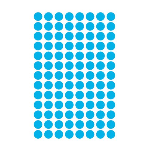 Etikett címke, o8mm, jelölésre, 104 címke/ív, 4 ív/doboz, Avery kék