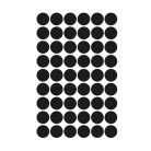 Etikett címke, o12mm, jelölésre, 54 címke/ív, 5 ív/doboz, Avery fekete