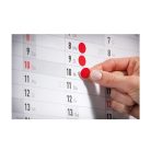 Etikett címke, o12mm, jelölésre, 54 címke/ív, 5 ív/doboz, Avery fekete