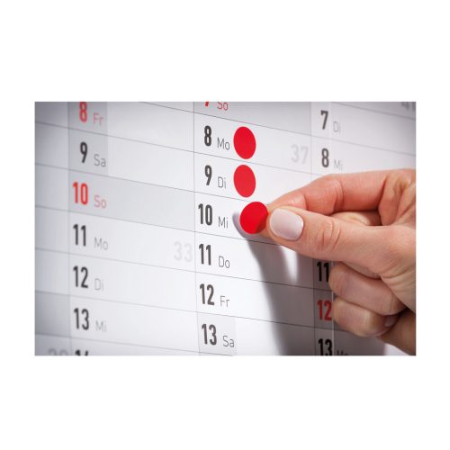 Etikett címke, o12mm, jelölésre, 54 címke/ív, 5 ív/doboz, Avery sárga