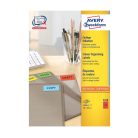 Etikett címke, 70 x37mm, univerzális, 24 címke/ív, 100 ív/doboz, Avery piros