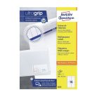 Etikett címke, 105 x42,3mm, univerzális, 14 címke/ív, 100 ív/doboz, Avery fehér