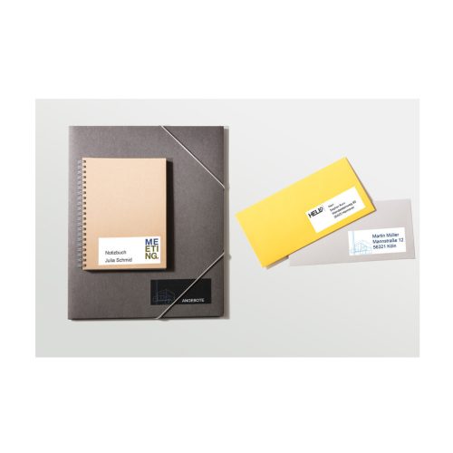 Etikett címke, 105 x42,3mm, univerzális, 14 címke/ív, 100 ív/doboz, Avery fehér