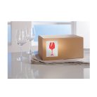 Etikett címke, piktogram Törékeny, óvatosan kezelendő! 74 x100mm,tekercses, 200 címke/doboz, Avery piros