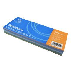   ELVÁLASZTÓCSÍK KARTON 190GR. 10X23,5CM VEGYES SZÍNEK 100DB