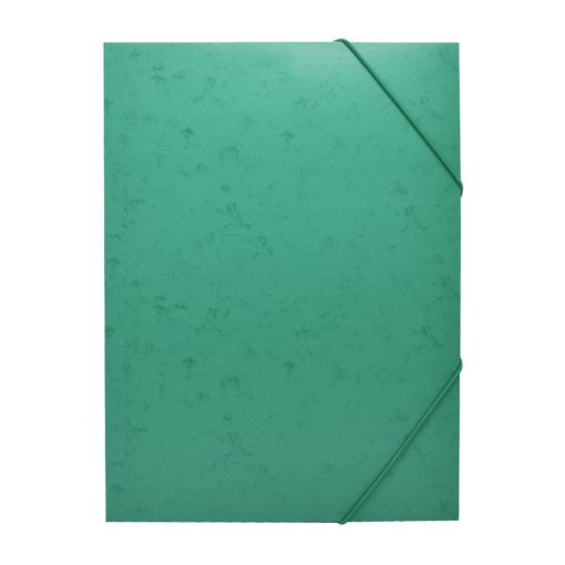 Gumis mappa A4 festett prespán karton BLUERING zöld