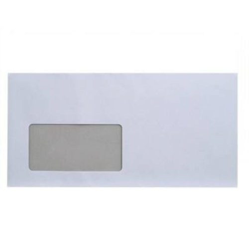 Boríték LA4 szilikonos bélésnyomott bal ablakos 35x90mm 110x220mm B20A20 Bluering® fehér