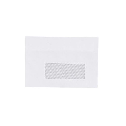 Boríték LC/6 öntapadó bélésnyomott jobb ablakos 35x90mm 114x162mm J28A20 Bluering® fehér