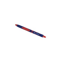   Golyóstoll nyomógombos gumírozott piros test, Bluering® F20, írásszín piros