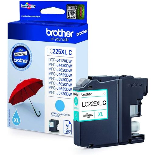 Brother LC225XL tintapatron cyan ORINK