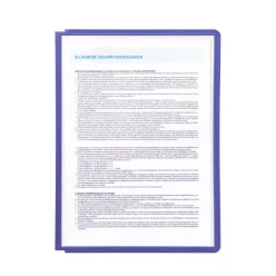 Bemutatótábla panel, A4, 5 db/csomag, Durable Sherpa lila