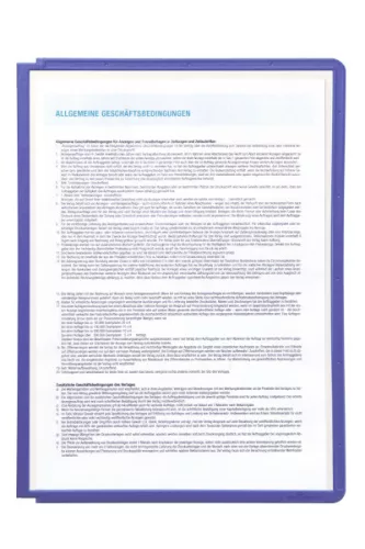 Bemutatótábla panel, A4, 5 db/csomag, Durable Sherpa lila