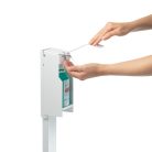 Adagoló állomás kézfertőtlenítőhöz, állványos Durable, fehér
