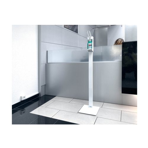 Adagoló állomás kézfertőtlenítőhöz, állványos Durable, fehér