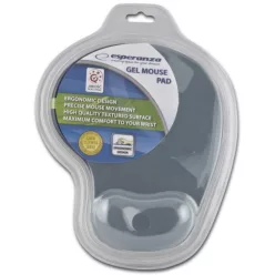  Egérpad csuklótámasszal, géltöltésű, Esperanza szürke