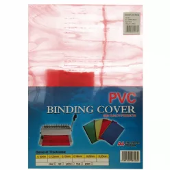   Előlap, A4, 200 micron 100 db/csomag, Bluering® áttetsző piros