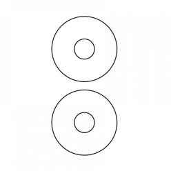 Etikett címke, CD-hez 117mm100 lap, 2 címke/lap