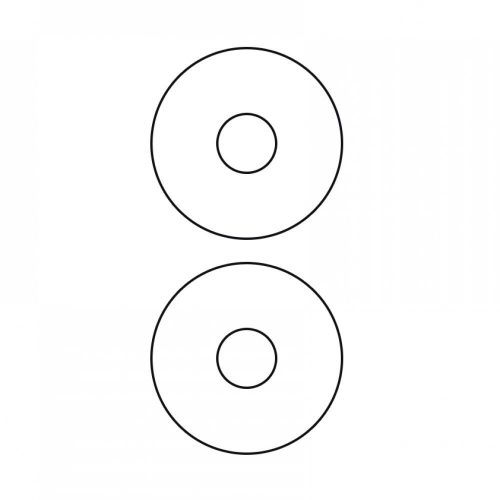 Etikett címke, CD-hez 117mm100 lap, 2 címke/lap