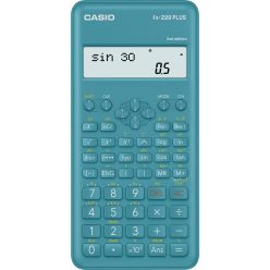   Számológép tudományos 181 funkcióss, kétsoros kijelző Casio FX 220 PLUS 2E kék
