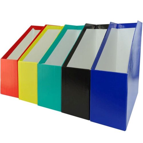 Iratpapucs 9cm, karton, lakkozott Bluering® kék