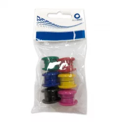 Mágnes 20mm, 10 db-os 5 féle vegyes színek Bluering®