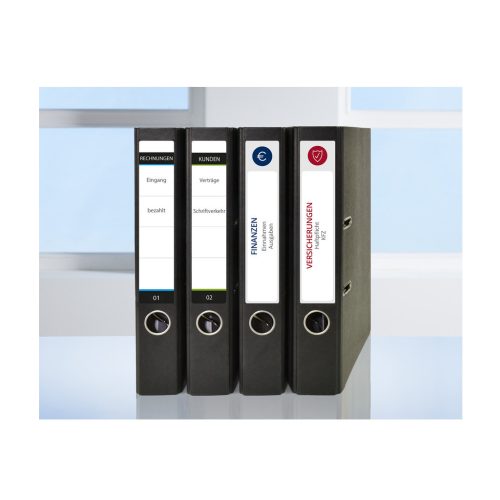 Etikett címke, 192 x38mm, iratrendezőre 7 címke/ív, 100 ív/doboz, Avery fehér