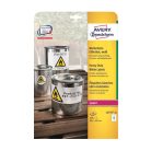 Etikett címke, 99,1 x42,3mm, időjárásálló poliészter, 12 címke/ív, 20 ív/doboz, Avery fehér