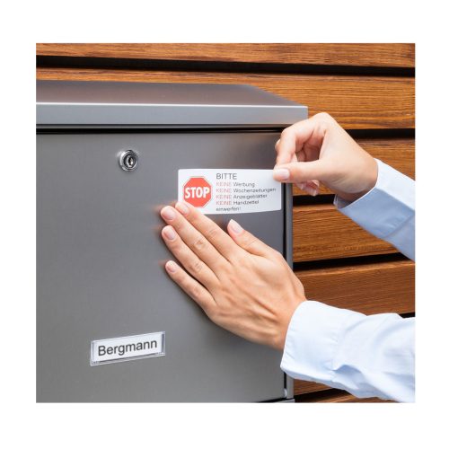 Etikett címke, 99,1 x42,3mm, időjárásálló poliészter, 12 címke/ív, 20 ív/doboz, Avery fehér