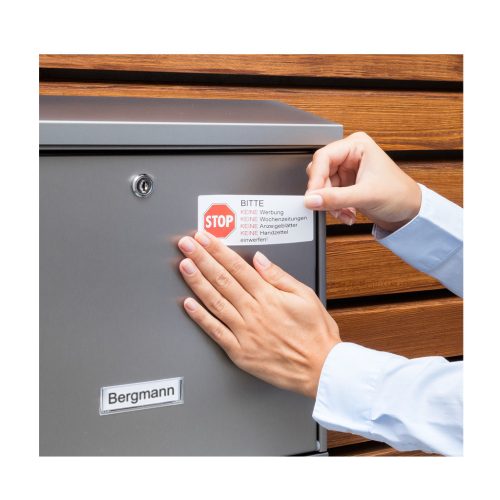 Etikett címke, 45,7 x21,2mm, időjárásálló poliészter, 48 címke/ív, 20 ív/doboz, Avery fehér