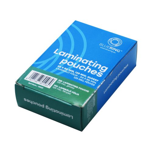 Lamináló fólia 54x86mm, 125 micron 100 db/doboz, Bluering®