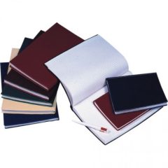   Beírókönyv A4, 200lap fekete PVC borító, Bluering® kockás