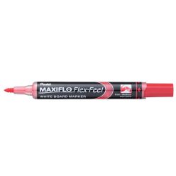   Táblamarker 1-5mm, hajlékony hegyű Pentel Maxiflo Flex Feel piros