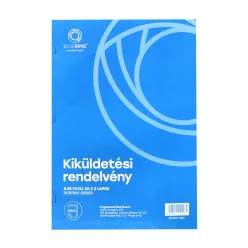   Kiküldetési rendelvény a hivatali, üzleti utazás költségtérítéshez A4, álló 25x2lapos B.18-73/UJ Bluering®