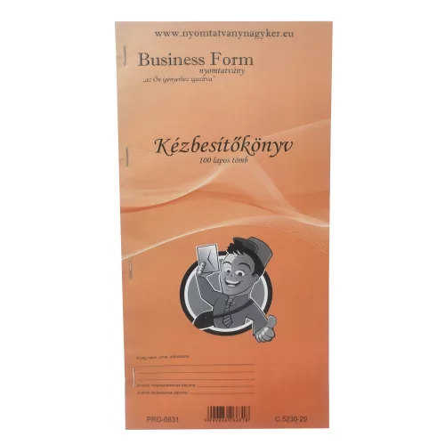 Kézbesítő könyv 100lapos 130x297mm, C.5230-29