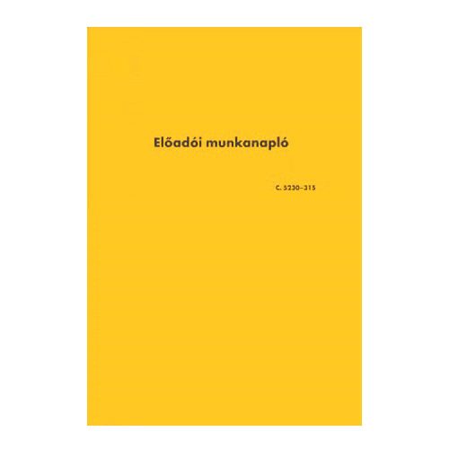 Előadói munkanapló A4, álló 20lapos füzet C.5230-315 Bluering®
