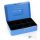 Pénzkazetta fém 125x55x95 mm kicsi Bluering® kék