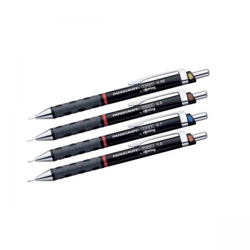 Nyomósirón 0,35mm, fekete test, Rotring Tikky