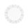 Tortacsipke kerek átmérő: 36 cm 100 db/csomag fehér