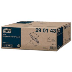   Kéztörlő 2 rétegű Z hajtogatású 250 lap/csomag 15 csomag/karton Singlefold H3 Tork_290179 zöld